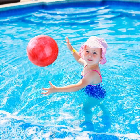 GCQJOQ 3 Pcs Marbleized Bouncy Balls for Kids Large-Sized Ball Inflatable Rubber Playground Sensory Balls for Beach Pets Indoor Outdoor Kickball Water Balls in Saudi Arabia