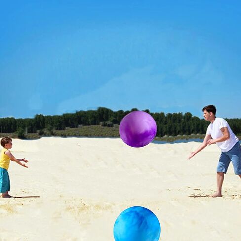 GCQJOQ 3 Pcs Marbleized Bouncy Balls for Kids Large-Sized Ball Inflatable Rubber Playground Sensory Balls for Beach Pets Indoor Outdoor Kickball Water Balls in Saudi Arabia