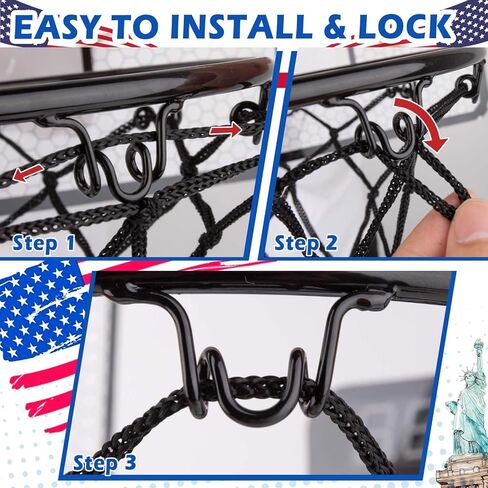 Indoor Mini Basketball Hoop, Basketball Hoop for Room and Office Door, Basketball Hoop for Kids Age 8-12 with 3 Mini Basketballs, Scoreboard and Complete Accessories in Kuwait