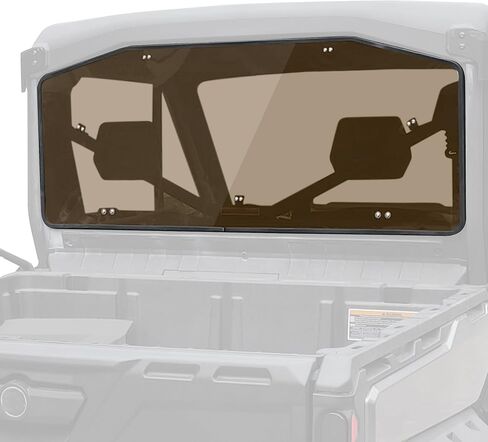 SAUTVS Dark Tinted Rear Windshield for Can Am Defender, Heavy Duty Hard Coat Full Back Window Shield Rear Panel for Can-Am Defender HD5 HD7 HD8 HD9 HD10 Max 2016-2024 Accessories in Saudi Arabia
