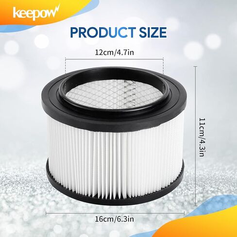 فلتر خرطوشة بديل KEEPOW VF408 متوافق مع مكنسة Vacmaster سعة 4 جالون VF408، VFCF in Kuwait