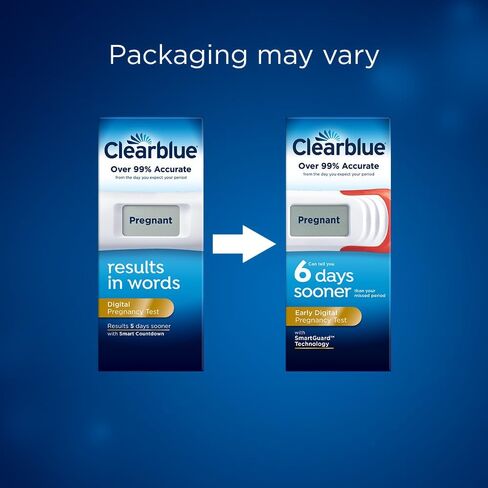 Clearblue Early Digital Pregnancy Test, Early Detection at Home Pregnancy Test, 2 Ct in Kuwait