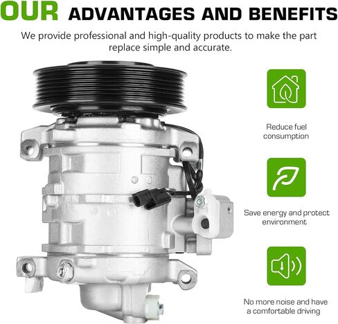 A/C كومبرسور لتكييف السيارة مخلب صالح لهوندا ل Accord 2008 2009 2010 2011 2012 ل Crosstour 2.4L 2012 2013 2014 2015 in Saudi Arabia