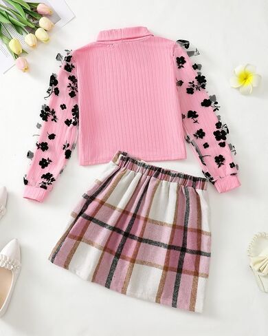 Girl Skirt Sets Casual Winter Fall Dresses Cute Clothes Outfit for Girls in Saudi Arabia