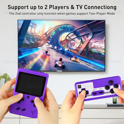 وحدة تحكم ألعاب محمولة مع 500 FC Games - وحدة تحكم ألعاب ريترو - وحدة تحكم ألعاب فيديو محمولة، شاشة LCD 3.0 بوصة (أزرق) in Kuwait