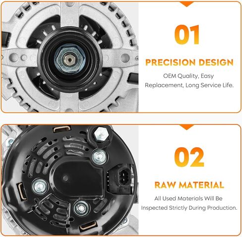 Alternator for Chevy Camaro V6 3.6L 2012 2013 2014 2015, AND0641, AL8846X, 104211-8130, 22888109 in Saudi Arabia