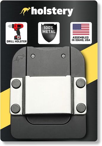 DriverMaster | Clip-On Tool Belt Drill Holder - Simple Hook Holster for Cordless Drill, Impact, Nailer, Tape Measure, or Any Tools with Hanger Clips in Saudi Arabia