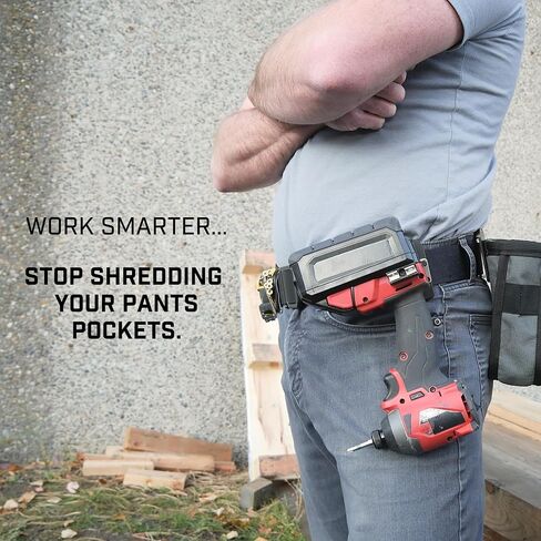 DriverMaster | Clip-On Tool Belt Drill Holder - Simple Hook Holster for Cordless Drill, Impact, Nailer, Tape Measure, or Any Tools with Hanger Clips in Saudi Arabia