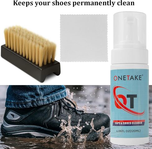 Shoes Cleaner for White Shoe, Sneakers, Leather Shoes, Suede, Tennis shoe cleaner - Shoes cleaning kits - Shoe care kits - Stain remover - Conditioner Bottle - Leather cleaner in Saudi Arabia