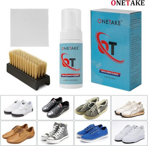 Shoes Cleaner for White Shoe, Sneakers, Leather Shoes, Suede, Tennis shoe cleaner - Shoes cleaning kits - Shoe care kits - Stain remover - Conditioner Bottle - Leather cleaner in Saudi Arabia