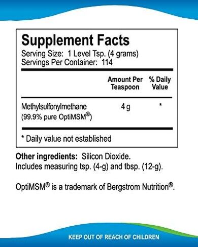 Kala Health MSMPure Fine Powder, 8.8 oz, Fast Dissolving Organic Sulfur Crystals, 99% Pure Distilled MSM Supplement, Made in USA in Saudi Arabia
