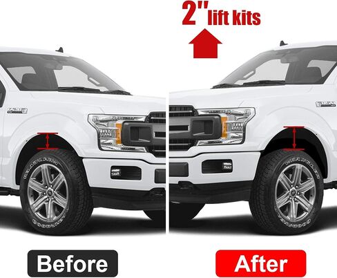 مجموعات رفع التسوية 3 بوصة لـ 2004-2024 F150 2WD 4WD، فواصل أمامية مزورة 3 بوصة متوافقة مع F150 in Kuwait