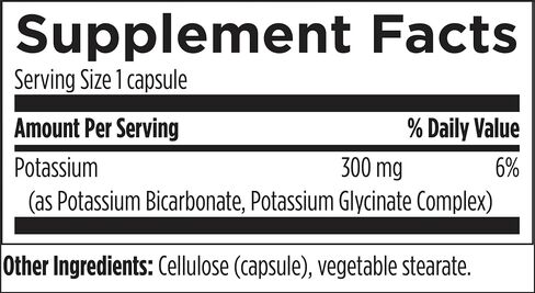 Designs for Health K+2 Potassium - 300mg Two Forms of Potassium - Potassium Bicarbonate + Glycinate Pills - Supplement Support to Help Maintain Healthy Blood Pressure Levels (120 Capsules) in Saudi Arabia