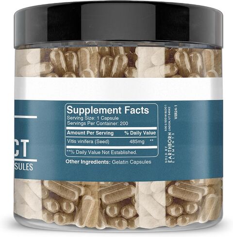 Earthborn Elements Grapefruit Seed Extract 200 Capsules, Pure & Undiluted, No Additives in Saudi Arabia