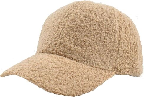 Mealah Winter-Warm Baseball-Hat for Womens Faux-Lamb-Wool Adjustable Baseball Cap in Saudi Arabia