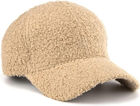 Mealah Winter-Warm Baseball-Hat for Womens Faux-Lamb-Wool Adjustable Baseball Cap in Saudi Arabia
