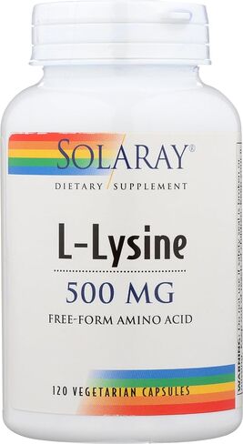 Free-Form L-Lysine 500mg Solaray 120 VegCaps in Saudi Arabia