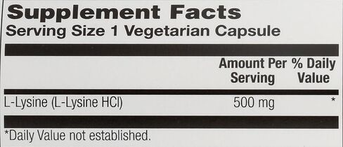 Free-Form L-Lysine 500mg Solaray 120 VegCaps in Saudi Arabia