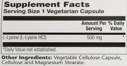 Free-Form L-Lysine 500mg Solaray 120 VegCaps in Saudi Arabia