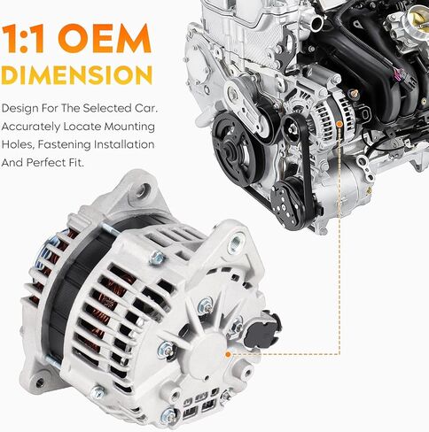 Alternator for Nissan Pathfinder Xterra Frontier V6 4.0L 2005 2006 2007 23100-EA201, 23100-EA20B, AHI0115, LR1110-725, LR1110-725B, 11121, 12698 in Saudi Arabia