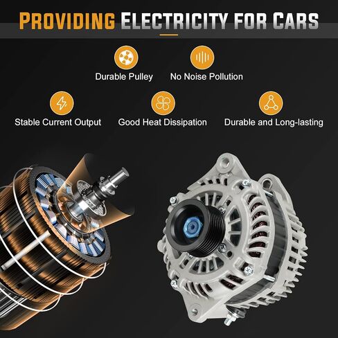Alternator Replacement Compatible with 2011-2017 Nissan Quest 3.5L, 2009-14 Murano 3.5L, 2007-2010 Altima 3.5L, 2009-2010 Maxima 3.5L Replace A003TJ1791 in Saudi Arabia