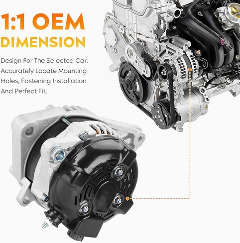 Alternator for Toyota Sienna V6 3.3L 04-06, Highlander 3.3L 04-07, Lexus RX330 3.3L 04-06, 11032, 2100544, 1042103650, 1042103651, 270600A130, 270600A13084 in Saudi Arabia