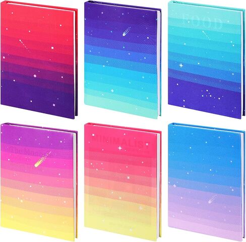 6 Pack Stretchable Book Cover Jumbo Fabric Book Covers Colorful Pattern Print Book Protector Washable Reusable Protective Textbook Cover for Hardcover Textbooks up to 9 x 11 Inch (Dessert Pattern) in Saudi Arabia