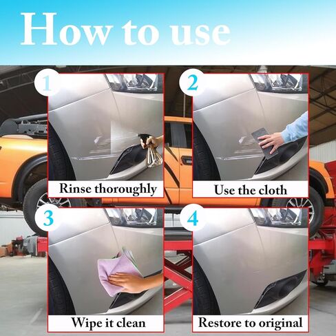 Nano Car Sparkle Cloth, 6pcs Scratch Remover, Automotive Paint Remover & Stripper Scratches Repair Magic Cloth, Vehicles Paint Surface Cleaning in Saudi Arabia