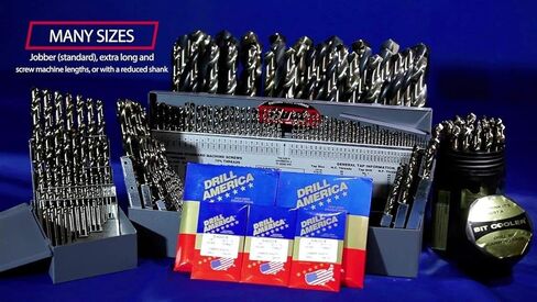 Drill America GLBCOX65/32 5/32" x 6" Cobalt Aircraft Extension Drill Bit, GLBCO Series in Saudi Arabia