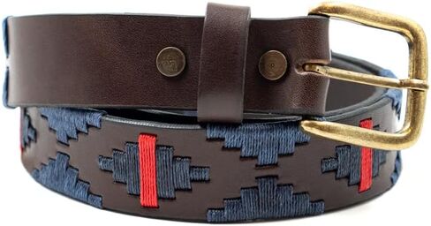 Interchangeable Hand-Stitched Polo Belt - Crafted from full-grain bridle leather in Saudi Arabia