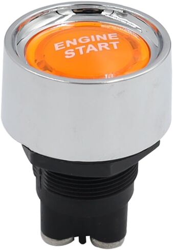 Engine Start Ignition Switch 12V-24V 50A Car Start Engine Button Stater Push Start Ignition Switch with LED Light Green/Blue/red/Orange for Marine Vehicle Racing Car Truck RV (Orange) in Saudi Arabia