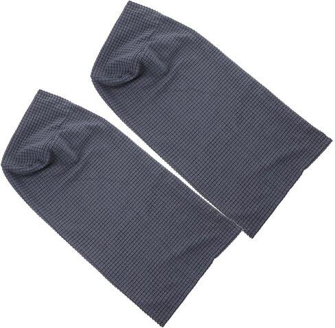 2Pcs Couch Arm Covers, Stretch Armrest Covers for Chairs and Sofas, Soft Stretch Plush Armrest Covers, for Sofa Non Slip(Dark Grey) in Saudi Arabia