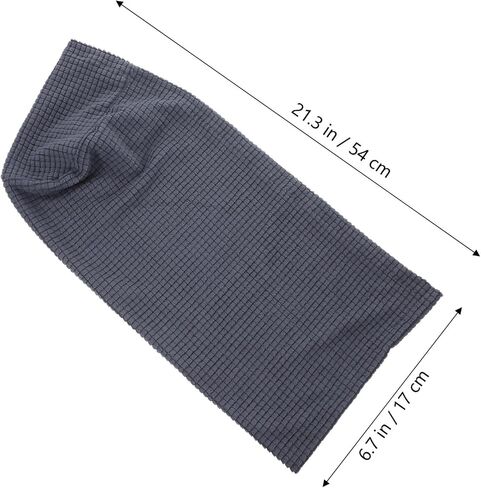 2Pcs Couch Arm Covers, Stretch Armrest Covers for Chairs and Sofas, Soft Stretch Plush Armrest Covers, for Sofa Non Slip(Dark Grey) in Saudi Arabia