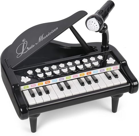 بيانو 31 مفتاحاً باللون الوردي الصغير للبنات مع ميكروفون إلكتروني أورغان لوحة مفاتيح موسيقية للأطفال من BAOLI in Kuwait