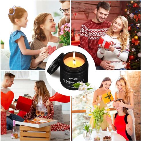 12 Pack Scented Candles Gifts for Women Men Aromatherapy Candle Bulk Soy Candles Gift Amber Jar Candles for Home Christmas Gifts Birthday Holiday Presents Stress Relief, Stocking Stuffers for Women in Kuwait