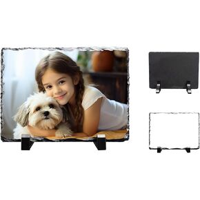 ألواح التسامي الفارغة، 6 عبوات من لوحة التسامي الفارغة مقاس 7.7 بوصة × 5.7 بوصة مع حامل عرض وورق تحرير قابل لإعادة الاستخدام للأطفال والعائلة والهدايا التذكارية للتخرج in Kuwait