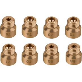 2240-8 Carburetor GAS Main Jets Kits 68-75 (Thread size: 1/4"-32),Fits for Holley Carb Main Carburetors (Including AED, Barry Grant, Quick Fuel, Demon, Avenger) 2010,2300,4010,4011,4150,4160,4500