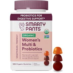 SmartyPants Women's Complete Multivitamin Dietary Supplement Netcount, Blueberry, Gummy 240 Count