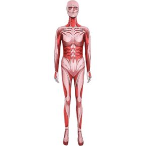 Attack on Titan Female Titan Cosplay Costume Bodysuit for Halloween
