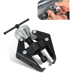 1 PC Car Wiper Arm Disassemble Tool, Anti-Slip Cushion Pad Handle Adjustable Serrated Jaws Heavy Duty Puller, Universal Multi-Function Accessory, Suitable for Most Car Models (Black & Silver)