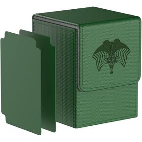 بي هيدي صندوق بطاقات متوافق مع يو جي اوه! حافظة بطاقات مع فاصلين لكل حامل، حجم كبير يناسب اكثر من 100 بطاقة ذات اكمام (فوربيدن وان) (اسود) in Kuwait