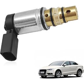 AC Compressor Control Solenoid Valve, Compatible with Audi, VW, Jetta, Golf, Tiguan, Passat, Jetta TDI GTI A3, Sanden PXE16, PXE14, 1K0820803E