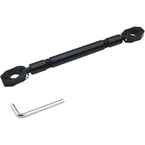 Motorcycle Balance Bar, Aluminum Alloy Cross Bar for Motorcycle, Length Adjustable Motorcycle Cross Bar Fit On Handlebar 22mm in Diameter-Black