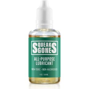Squeaks Gone Lubricant Oil 4oz – Multipurpose Solution for Door Hinges, Gym Equipment, Fix Any Squeak, All-Purpose Lubricant, Drawers, Fans, Long Lasting, Non-Toxic, Non-Hazardous, Odorless, Safe
