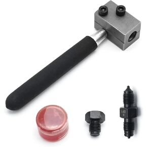 Double Flaring Tool Kit with Removable Handle for 3/16 inches Brake Pipe 45 Degree Flare for Vehicle Brake Lines Repairing Double Flarer