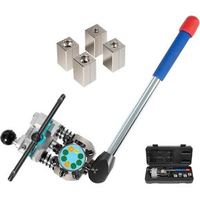 Professional Brake Tube Line Flaring Tool 45 Degree Set, Single, Bubble, Double Flare Tool Kit Brake Repair Brake Flaring Tools for 3/16", 1/4", 5/16", 3/8" Stainless Steel or Copper Soft Mental Line