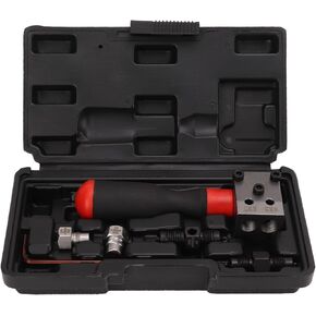 Double Flaring Tool Kit, Brake Line Flaring Tool for 3/16in 1/4in Copper Tube Brake Line, Universal Hydraulic Double Brake Line Flaring Tool Kit
