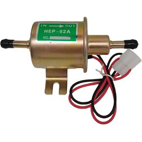 Universal 12V Heavy Duty Electric Fuel Pump HEP02A HEP-02A For Motorcycle Carburetor ATV Trucks Boats For Gas Diesel Engine 2.5-4 PSI