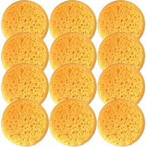 XILAOTOU 2O PCS Tack Sponges, High Elasticity Saddle soap for Leather, high Water Absorption Saddle soap Diameter 2.83, height1.18IN, Suitable for Crafts, Ceramics, Household Use & More（Coarse Hole）