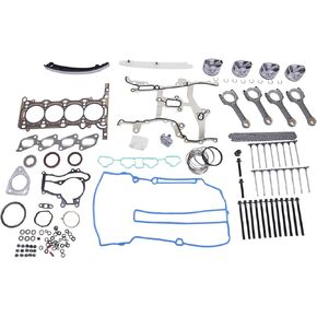 Engine Pistons Overhaul Rebuild Kit - Con Rods Compatible for Chevy Cruze Buick 1.4L 11-16